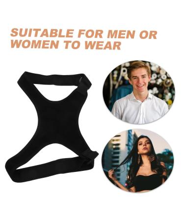 Gatuida Belt Holder Brace Shoulder Rest Straightener Men Women Posture Band Black Polyester - Buy Online on SooperMarket.com