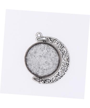 20 pcs Round Bezel Accessory with Pendants Trays Rotate Double-sided Pendant Trinket Keychain Alloy 2.5X2.5cmx2pcs As Shownx2pcs - Buy Online on SooperMarket.com