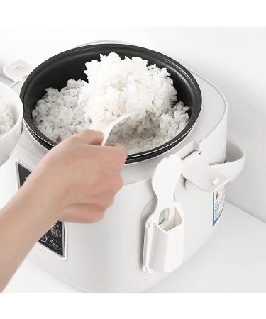 3 Pcs Rice Paddle Cooker Spoon Holder Rice Cooker Scoop Storage Case with Suction Cup Rack Kitchen Storage Utensils for Rice Paddle Detachable & Easy to Clean Baok 3 Pcs White - Buy Online on SooperMarket.com