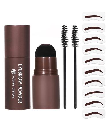 Shenrongtong Eyebrow Stamp & Shaping Kit - Waterproof Light Brown Eyebrow Template & Powder for Beginners - Buy Online on SooperMarket.com