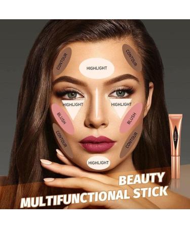 Natural Face Liquid Blusher Cream Cheek Eye Tint Peach Multi-use Makeup Cosmetic Cheek Makeup Stick Brighten Contouring A8G5 05 Contouring 12ml - Buy Online on SooperMarket.com