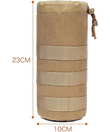Acexier Tactical Molle Water Bottle Bag - Outdoor Hydration Gear for Camping Hiking & Fishing - Black Sports Travel Bag - Buy Online on SooperMarket.com
