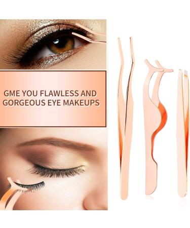 Arroyner 5 Piece Eyelash Applicator Tool Set - Rose Golden | Eyelash & Eyebrow Tools - Buy Online on SooperMarket.com