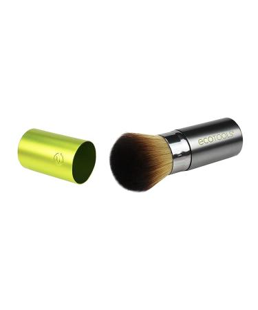 EcoTools Travel Kabuki Makeup Brush - Retractable Green Brush for Foundation, Blush, Bronzer & Powder - Travel Friendly & On The Go - 1 Count - Buy Online on SooperMarket.com