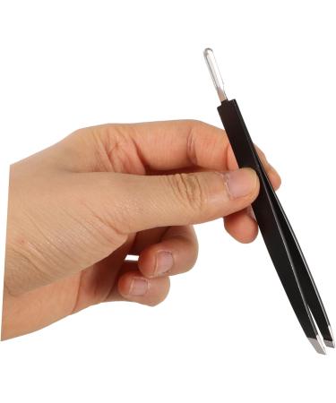 Gogogmee Double-Ended Eyebrow Tweezers Eyebrow Repairing Tweezer Eyebrow Grooming Tool False Eyelash Pick Tweezer Eyelash Pick up Tool Tweezer for False Eyelash Eyebrow Clip Stainless Steel - Buy Online on SooperMarket.com