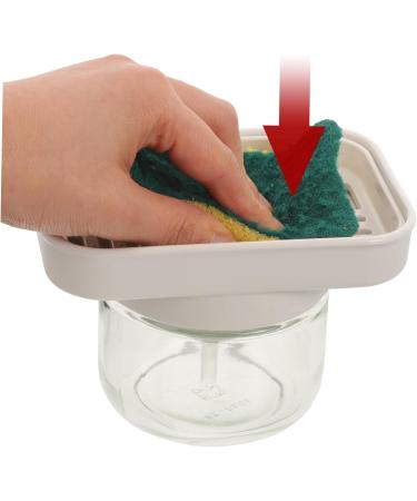 Angoily Detergent Presser Dishwashing Liquid Sponge Dishwasher Soap Dish Soap Dispenser Soap Pump Dishwashing Dispenser Dishwasher Dispenser Soap Dish Dispenser Pp Sink Shelf - Buy Online on SooperMarket.com