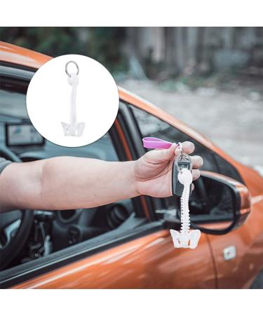 Spine Keychain - White Spine Skeleton Model Keyring | Unique Decor & Miniature Spine Gift - Buy Online on SooperMarket.com
