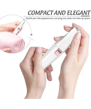 Rehomy 2-in-1 Eyebrow Trimmer & Face Hair Remover | Rechargeable Painless with Light Rose Gold & White | International Shipping Available - Buy Online on SooperMarket.com