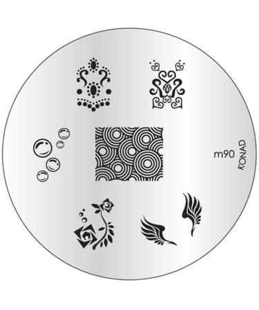 Konad stencil stamping stamping stencil M90