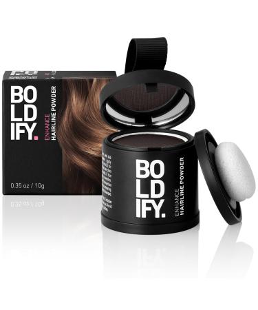BOLDIFY Hairline Powder - LARGER 10g Bottle - Root Touch Up Powder - Instantly Conceals Hair Loss - Hair Toppers for Women & Men Hair Powder for Thinning Stain-Proof 48 Hour Formula (Ash Brown) 10 g (Pack of 1) Ash Brown