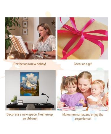 Amphol DIY Paint by Number Kit | Acrylic Painting for Adults and Kids | Easy Oil Painting Set | 16 x 20 | Home Wall Decor Gift | Blue Door Design - Buy Online on SooperMarket.com