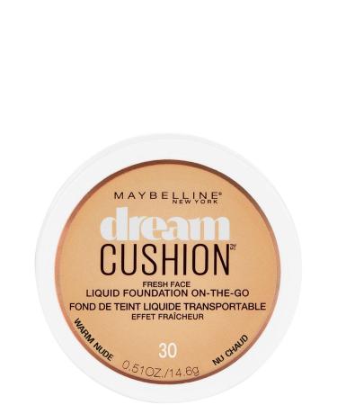 Maybelline New York Dream Cushion Fresh Face Liquid Foundation  Warm Nude  0.51 Ounce Warm Nude 0.51 Fl Oz (Pack of 1)