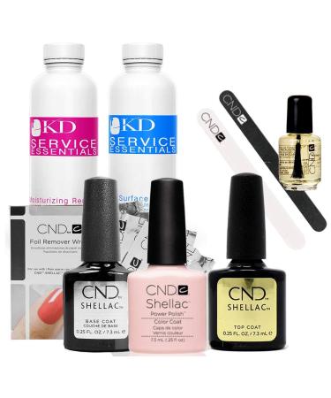 CND Shellac Starter Kit Manicure and Pedicure Set Clearly Pink
