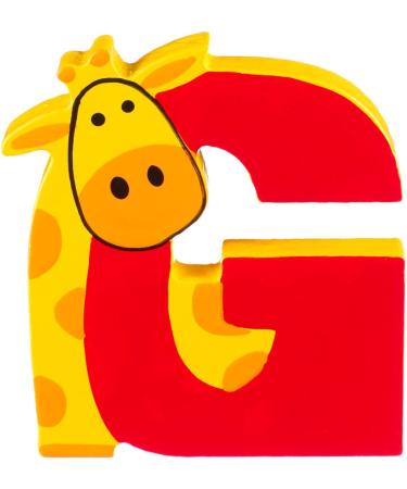 Orange Tree Toys Wooden Letter G for Giraffe - Personalized Baby Name Decor - Safari Nursery Accessories - Buy Online on SooperMarket.com
