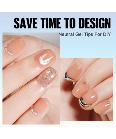 TOMICCA Extra Short Oval Nail Tips 180PCS Soft Gel Nails - Matte Full Coverage 15 Sizes - Nude Press On Tips for Nail Art Extensions - Buy Online on SooperMarket.com