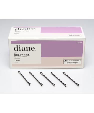 Diane Bobby Pins, 2" Black, 1 Lb. (Approximately 600 Pins) Black 600 Count (Pack of 1)