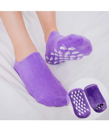 Shop Moisturizing Gel Socks for Women - Cracked Heels Treatment | Miss Foot Spa Violet - Buy Online on SooperMarket.com