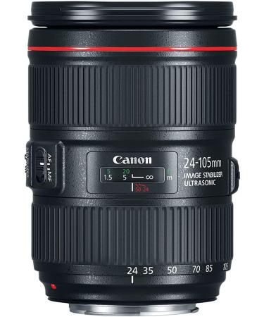 Canon EF 24-105mm f/4L is II USM Lens (Renewed) + Filter Kit & Accessories - Buy Online on SooperMarket.com