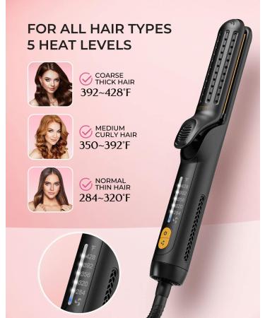 WEEYUM 2-in-1 Airflow Styler Hair Straightener & Curler - Professional Adjustable Temp 360 Airflow Dual Voltage for International Use - Buy Online on SooperMarket.com