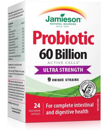Jamieson Probiotic 60 Billion 24 Capsules & Omega-3 Select 1 000 mg 60 Billion Active Cells SUPPLEMENT + SUPPLEMENT - Buy Online on SooperMarket.com