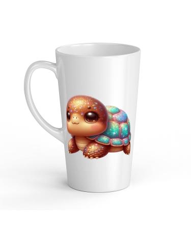 White Ceramic Baby Turtle Mug - Large 483 ml Perfect for Hot Chocolate or Milk Fun and Easy to Use