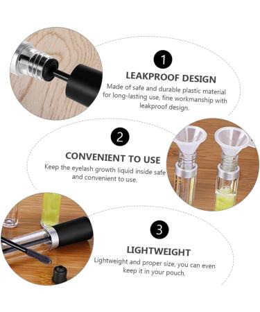 6pcs Eyelash Solution Bottle Mini Containers Mini Mascara Bottle Refillable Bottles Liquid Bottle - Buy Online on SooperMarket.com