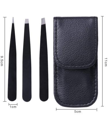 bC BimeTALliC Stainless Steel Tweezers - Slanted & Pointed Tips for Facial Ingrown Hairs Removal, Splinters, Blackhead Treatment - Buy Online on SooperMarket.com