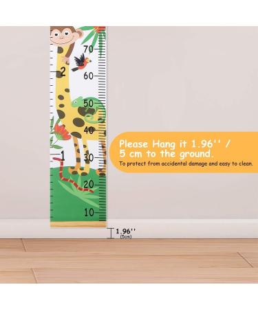 Kids Height Chart - Canvas Growth Chart for Baby with Forest Animal Theme - 79 x 7.9 Inches - Buy Online on SooperMarket.com