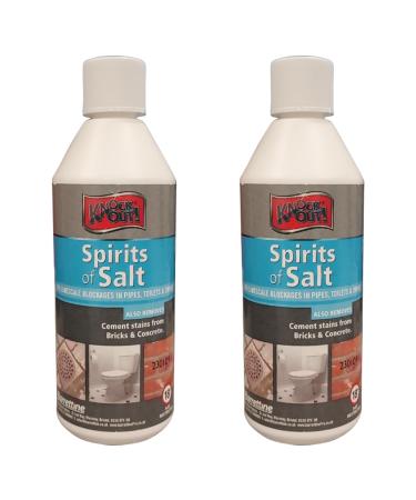 Housold 500ml Traditional Spirits of Salts Multi-purpose Drain & Toilet Cleaner | Efficient Limescale Remover from Drains & Toilets Clean Brickworks & Patios (Pack of 2)