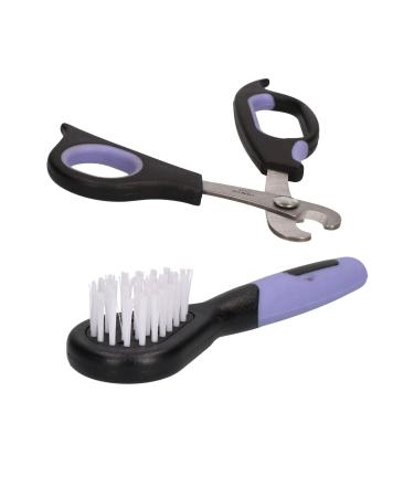 AB Tools Small Animal Deluxe Claw Trimmer Nail Cutter & Mini Soft Brush Guinea Pig Rabbit