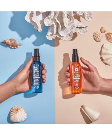 BYROKKO Aloe Vera 2-Phase Soothing Mist & Shine Brown Tanning Spray Oil | Hydrating Sunbathing & Tanning Solution with Hyaluronic Acid - Shop Internationally - Buy Online on SooperMarket.com