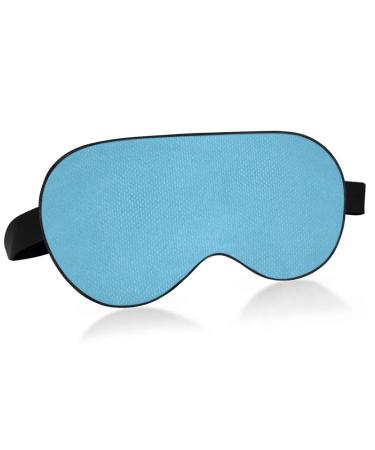 Haskirky Light Blocking Eye Mask Breathable and Adjustable Adult Men and Women Travel on Business Trips Yoga Meditation Light Smooth Comfortable Eye Mask Office Deep Sleep Goodies Pure Blue
