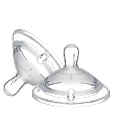 Chicco T tine Silicone Natural Feeling Flux Repas Bout Allong  x 2 6 Mois+