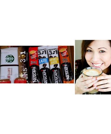 Instant Coffee Gift Box | 6 Variety Coffee Flavours | Mocha Cappuccino Latte Vanilla Caramel 3 in 1 Coffee Fantastic Letterbox gifts for Coffee Lovers| Biscuits Wafers | All Occasion| Birthday - Buy Online on SooperMarket.com