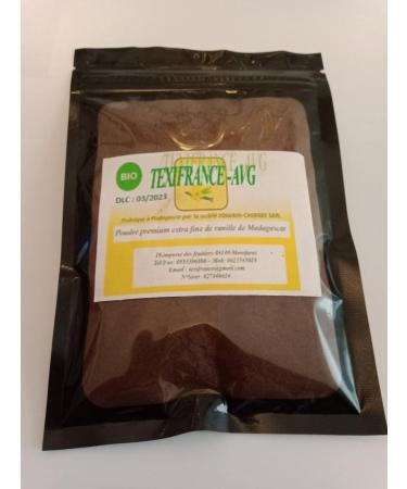 Organic Vanilla Bourbon Madagascar Powder - 60g | Premium Quality from 100% Pods - Buy Online on SooperMarket.com