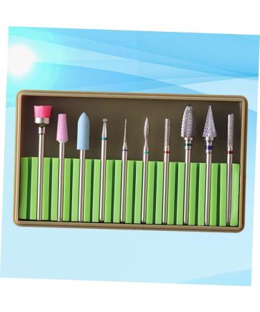 Beavorty 2 Sets nails kits Manicure sand tool nail file electric nail file bits Diamond Nail Bit tungsten carbide nail drill Nail Art supplies nail bits nail drill bits pedicure suite 5x1cmx2pcs Greenx2pcs - Buy Online on SooperMarket.com