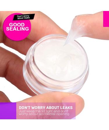 60Pcs Cosmetic Containers HNYYZL 3 Gram Clean Plastic Jar Travel Sample Empty Container for Lotion Eye Shadow Nails Powder Jewelry and Creams Sample Make-up Storage(Transparent 3ML) - Buy Online on SooperMarket.com