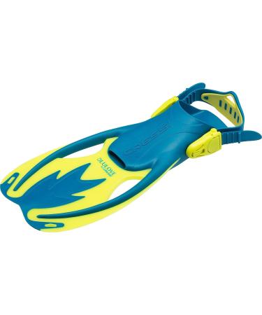 Cressi Kids Rock Fins S/M for Snorkeling, Swimming, Boogie Boarding - US Youth 1/3 | EU 32/34 - Blue/Yellow - Buy Online on SooperMarket.com