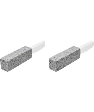  2 Pack Pumice Stone Toilet Bowl Cleaner with Extra Long Handle Stain Remover Pumice Toilet Cleaning Brush Also Cleans Limescale Hard Water Rings Tiles Iron and - Buy Online on SooperMarket.com