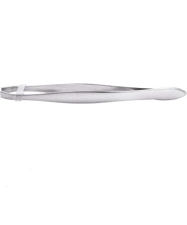 Silver Tone Slanted Flat Tip Metal Hair Eyebrow Tweezer Cosmetic for Lady - Buy Online on SooperMarket.com