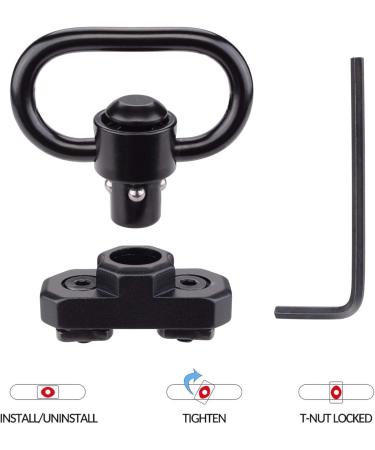 BOOSTEADY QD Quick Detach Sling Swivel - Durable Two Point Sling Mount for Secure Firearm Carry - International Shipping Available - Buy Online on SooperMarket.com