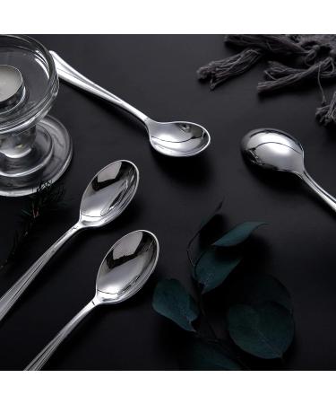 Liacere 200PCS Silver Disposable Spoons - Heavy Duty Silver Dessert Spoons for Wedding & Party - 6.7inch - Buy Online on SooperMarket.com