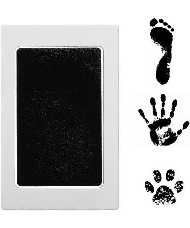 Baby Inkless Handprint and Footprint Pet Paw Print Kit 6 Black Handprint Ink Pads Hand and Foot Stamp with 12 Imprint Cards for Family Baby Keepsake Gift - Buy Online on SooperMarket.com
