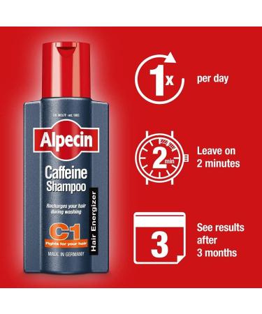 Alpecin Caffeine Shampoo C1 375ml | Stronger & Thicker Hair | Hair Growth Shampoo for Men - Buy Online on SooperMarket.com