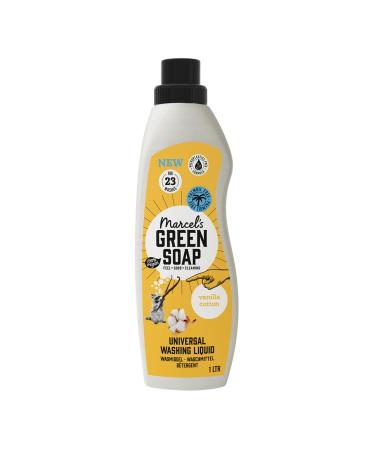 Marcel's Green Soap Washing Liquid Universal Vanilla & Cotton Vanilla & Cotton 1L