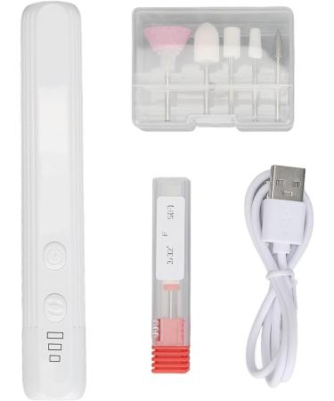Electric Nail Grinder Electric Nail Drill Pen LED Light Dead Skin Removal USB Rechargeable for Salon for 2.35mm Nail Tips - Buy Online on SooperMarket.com