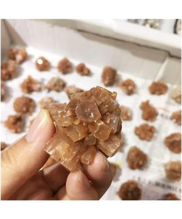 Stone Crafts Natural Beautiful Flowery Orange Aragonite Crystal Cluster Specimen Reiki Crystals - Buy Online on SooperMarket.com