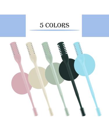 5Pcs Double Sided Nose Hair Knife Nose Hair Trimmer Nasal Hair Cutter 360 Degree Rotating Washable Portable Nasal Hair Cutter Nostril Hair Trimmer Nose and Ear Trimmer for for Men and Women - Buy Online on SooperMarket.com