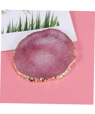KALLORY Makeup Pallet Round Tray Nail Painting Tray Manicure Resin Palette Gel Finished Nail Art Nail Polish Medium Purple - Buy Online on SooperMarket.com
