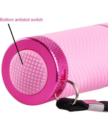 Anself Mini UV Gel Curing Lamp Handheld Nail Dryer Flashlight - 9 LEDs 395nm UV Detector for Facial M-ask - Buy Online on SooperMarket.com